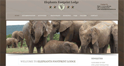 Desktop Screenshot of elephantsfootprint.co.za